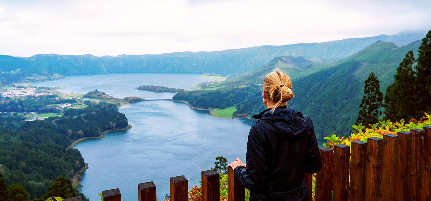Viewpoint over Sete Cidades Lagoons.