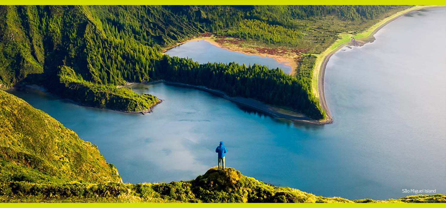 Vue sur la Lagoa do Fogo.