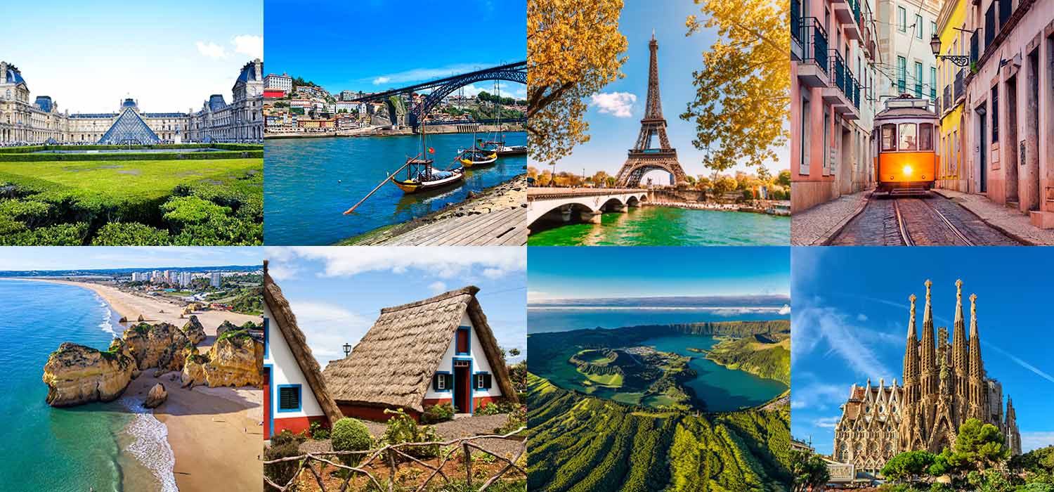 Paris, Porto, Lisbon, Algarve, Madeira, São Miguel and Barcelona.