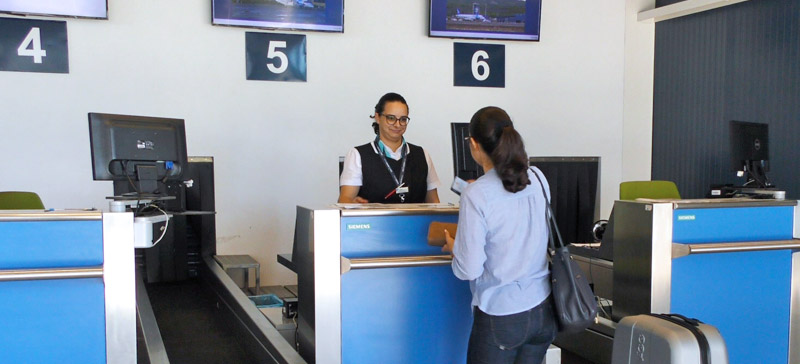 Check-in counter