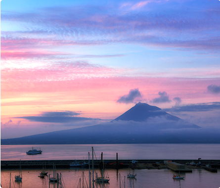 View from Faial to Pico, Azores