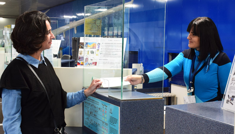 Check-in counter