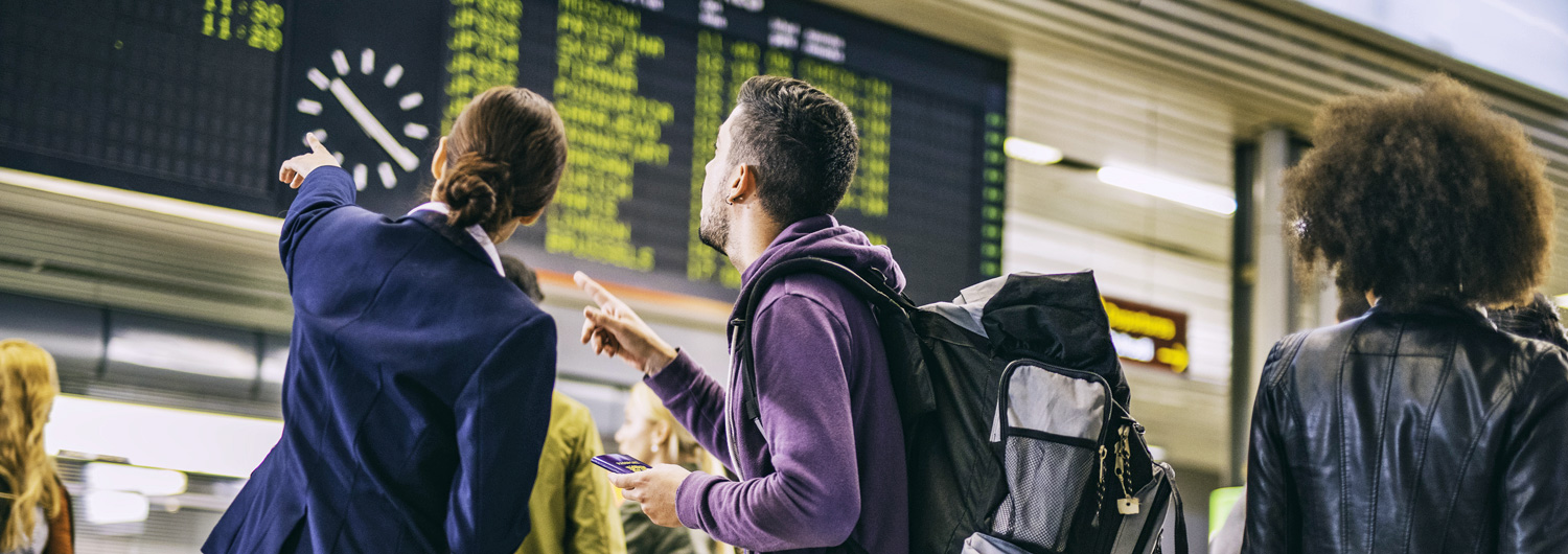 Tempos de comparência check-in