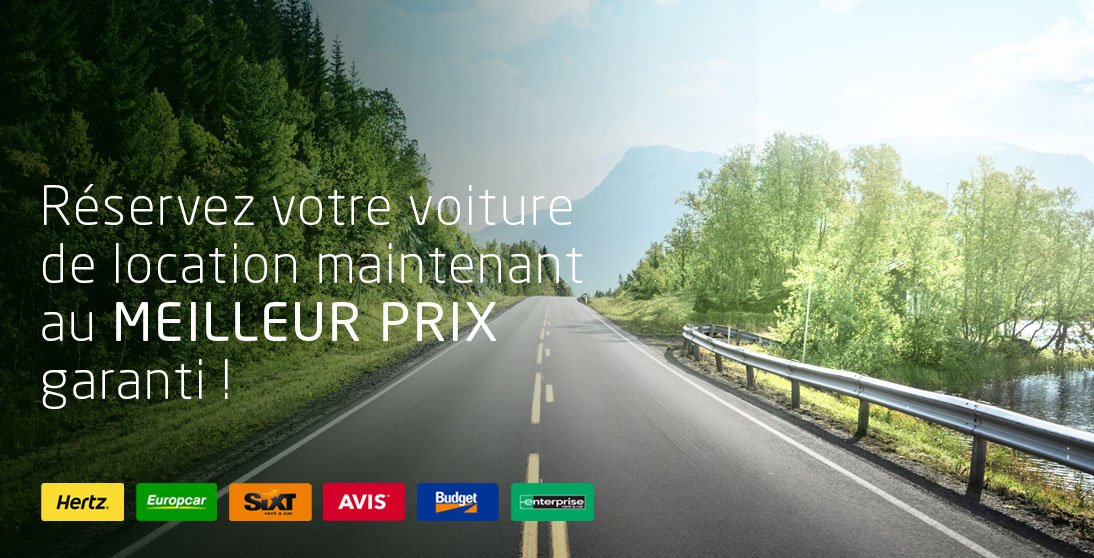 Réservez votre voiture de location maintenant au MEILLEUR PRIX garanti!